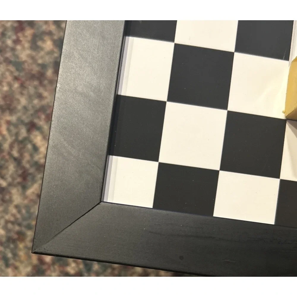 Square Frame With Bulk And White Checkered Mat Frame 17x 17 Sq Mat 10x10 Picture